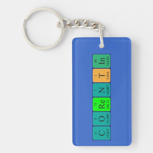 Corentin periodic table name keyring (Front)