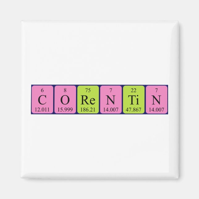 Corentin periodic table name magnet (Front)