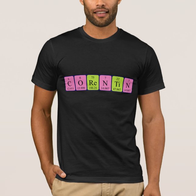 Corentin periodic table name shirt (Front)