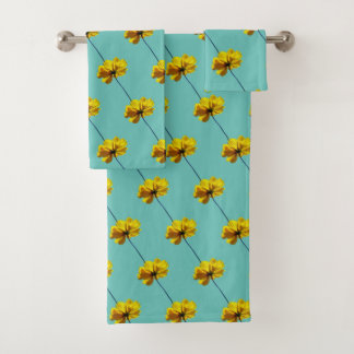 Coreopsis Flower Bath Towel Set