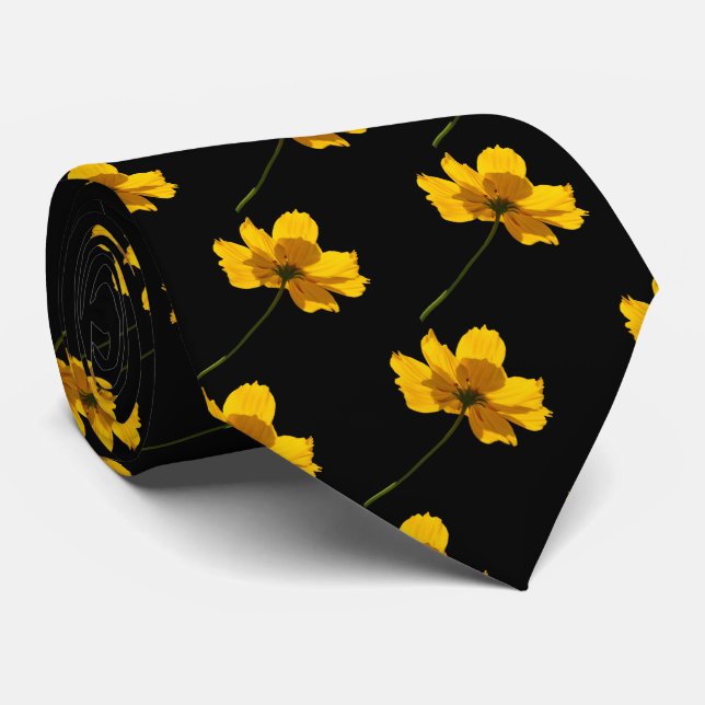 Coreopsis Flower Tie (Rolled)