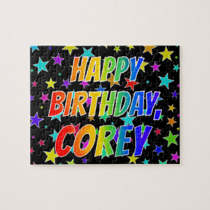 "COREY" First Name, Fun "HAPPY BIRTHDAY" Jigsaw Puzzle
