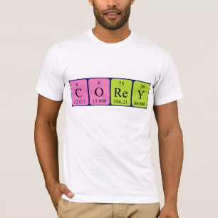 Corey periodic table name shirt