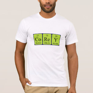 Corey periodic table name shirt