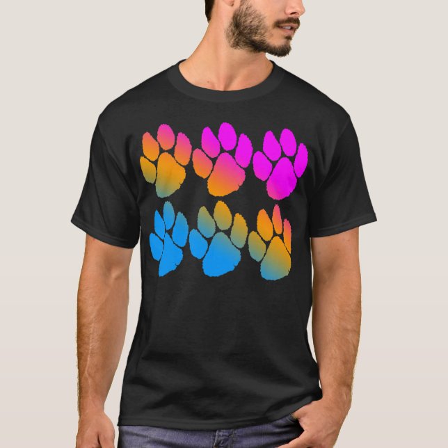 COREY TIGER 1980s MULTI TIGER TRACKS T-Shirt (Front)