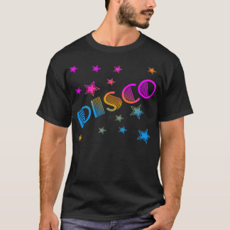 COREY TIGER 1980s RETRO DISCO STARS T-Shirt