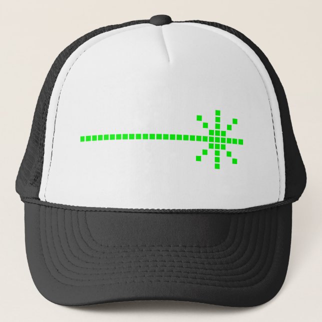 COREY TIGER 1980s RETRO LASER BEAM Trucker Hat (Front)