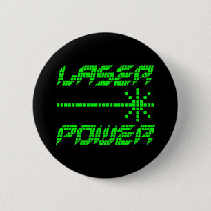 COREY TIGER 1980s RETRO LASER POWER 6 Cm Round Badge