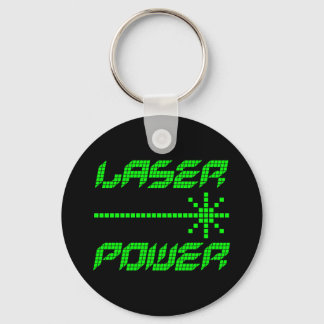 COREY TIGER 1980s RETRO LASER POWER Key Ring