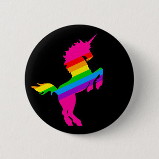 COREY TIGER 1980s RETRO VINTAGE UNICORN RAINBOW 6 Cm Round Badge