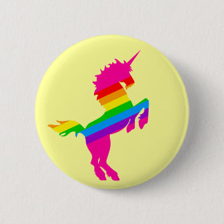 COREY TIGER 1980s RETRO VINTAGE UNICORN RAINBOW 6 Cm Round Badge