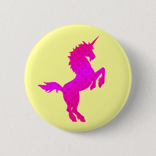 COREY TIGER 1980s RETRO VINTAGE UNICORN STARS PINK 6 Cm Round Badge