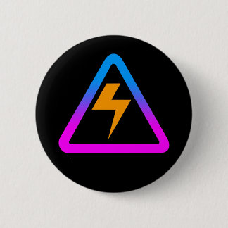 COREY TIGER 1980s RETRO ZAP SIGN 6 Cm Round Badge