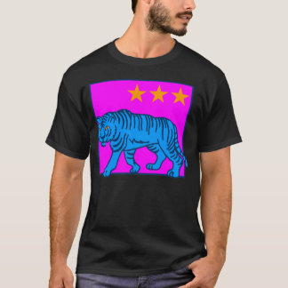 COREY TIGER 80's BLUE TIGER STARS T-Shirt