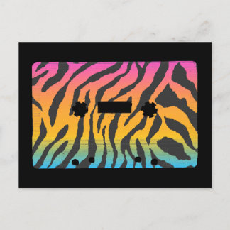 Corey Tiger 80s Cassette Tape Postcard
