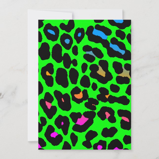 Corey Tiger 80s Leopard Spots (Green) (Front)