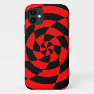Corey Tiger 80s Neon Op Art (Red) iPhone 11 Case