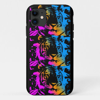 Corey Tiger 80s Neon Tigers iPhone 11 Case