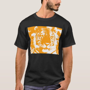 COREY TIGER 80's ORANGE TIGER FACE T-Shirt