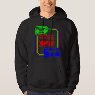 Corey Tiger 80s Retro Boombox Radio Hoodie