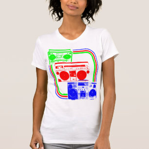 Corey Tiger 80s Retro Boombox Radio T-Shirt