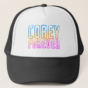 COREY TIGER 80's Retro COREY FOREVER Trucker Hat