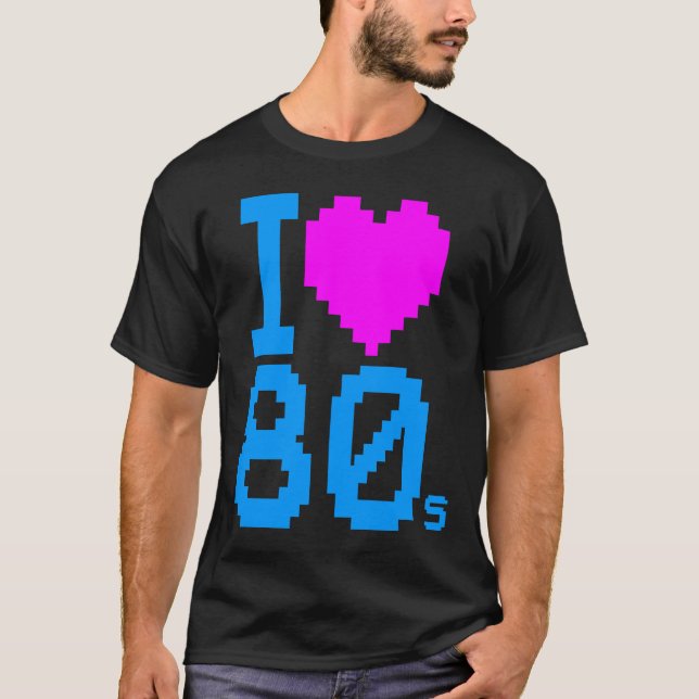 Corey Tiger 80s Retro I Love 80s Shirt (Front)