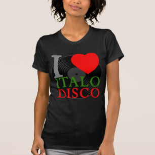 Corey Tiger 80s Retro I Love Italo Disco T-Shirt