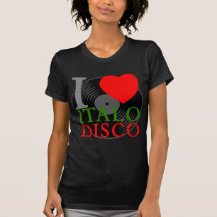 Corey Tiger 80s Retro I Love Italo Disco T-Shirt