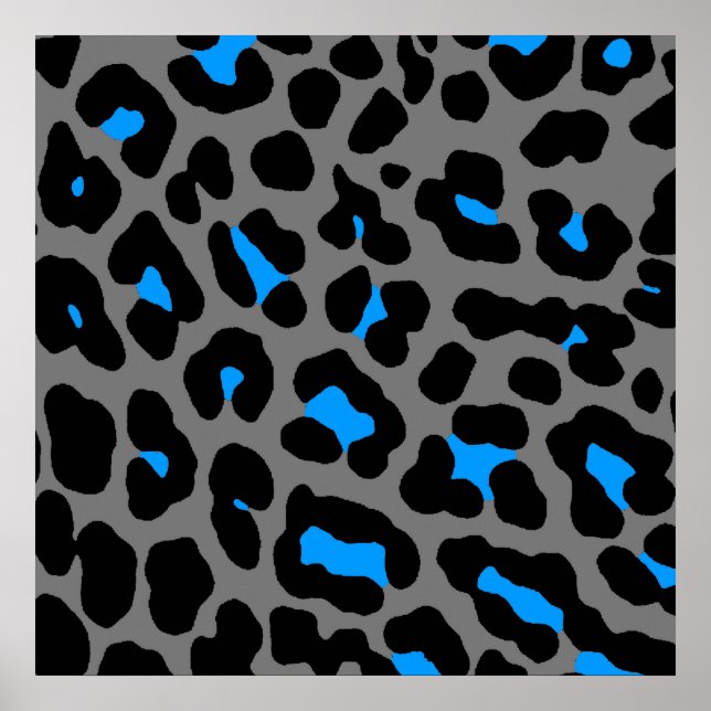 Corey Tiger 80s Retro Leopard Pattern Poster (Front)