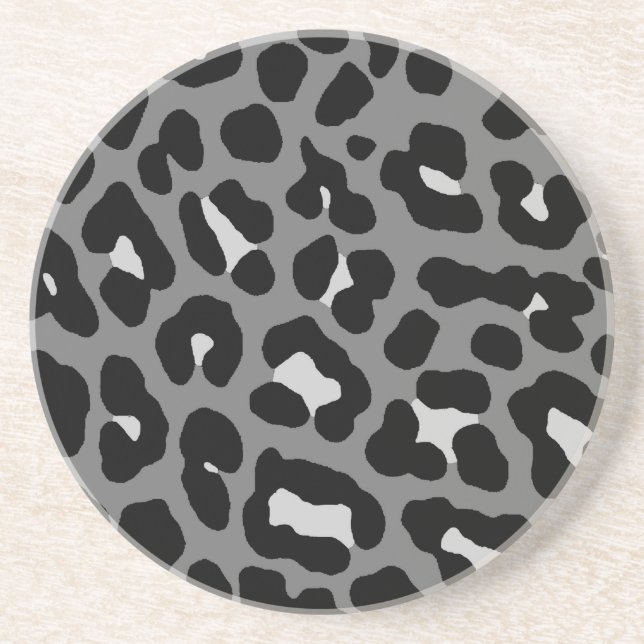 Corey Tiger 80s Retro Leopard Spots Pattern Coaster (Front)