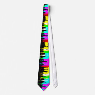 Corey Tiger 80s Retro Paint Drip (Multicolor) Tie