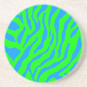 Corey Tiger 80s Retro Tiger Stripes Coaster
