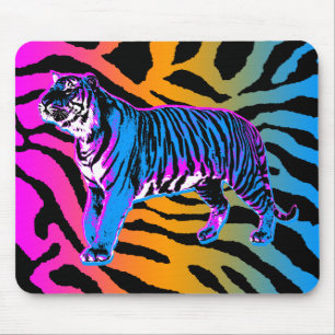 Corey Tiger 80s Retro Tiger &  Stripes Mousepad