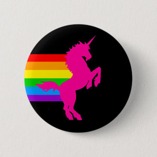 COREY TIGER 80s RETRO VINTAGE RAINBOW UNICORN 6 Cm Round Badge