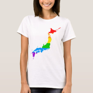 Corey Tiger 80s Style Japan Rainbow T-Shirt