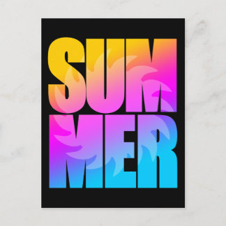 Corey Tiger 80s Summer Sun Postcard
