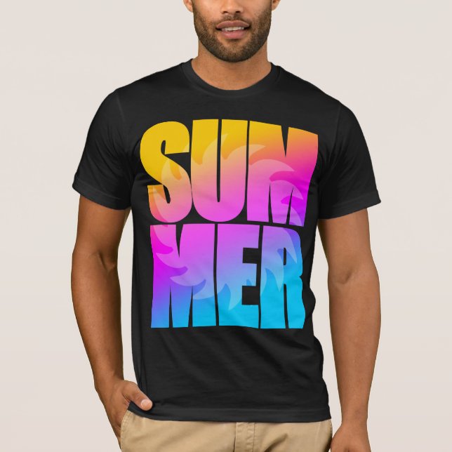 Corey Tiger 80s Summer Sun T-Shirt (Front)