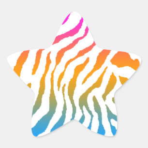 Corey Tiger 80s Tiger Stripes Star Sticker