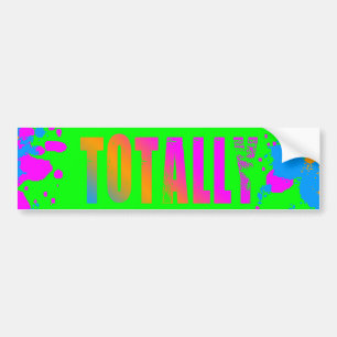 Corey Tiger 80s Totally Splatter Paint Bumper Sticker