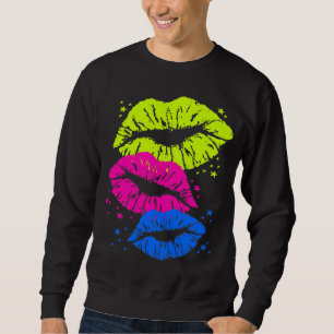 Corey Tiger 80s Vintage Lips & Stars Kisses Sweatshirt