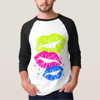 Corey Tiger 80s Vintage Lips & Stars Kisses T-Shirt
