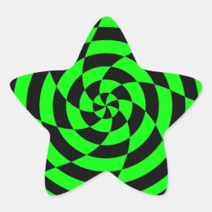 Corey Tiger 80s Vintage Op Art Star Sticker