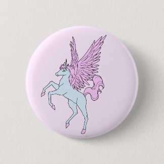 Corey Tiger 80s Vintage Pegasus Unicorn 6 Cm Round Badge