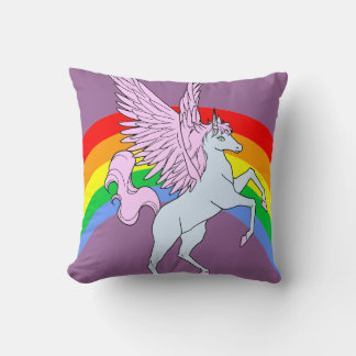 Corey Tiger 80s Vintage Rainbow Unicorn Cushion
