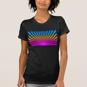Corey Tiger 80s Vintage Rising Sun Stripes T-Shirt