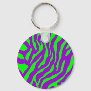 Corey Tiger 80s Vintage Tiger Stripes Key Ring