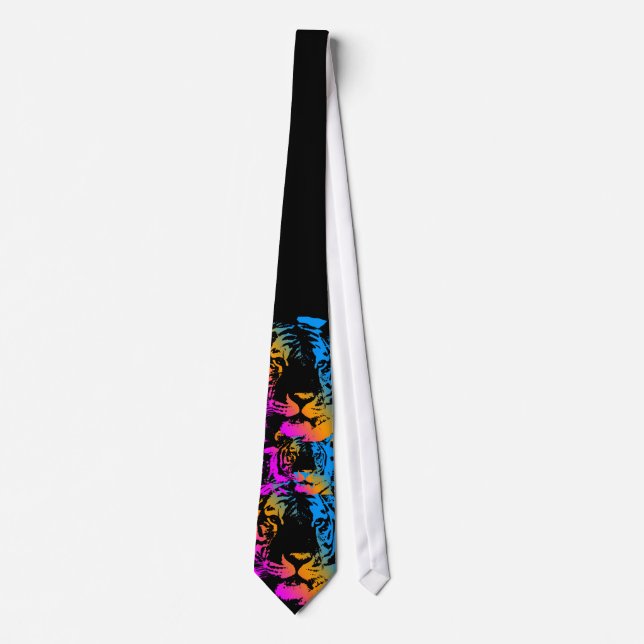 COREY TIGER NEW WAVE TIGER FACE TIE (Front)