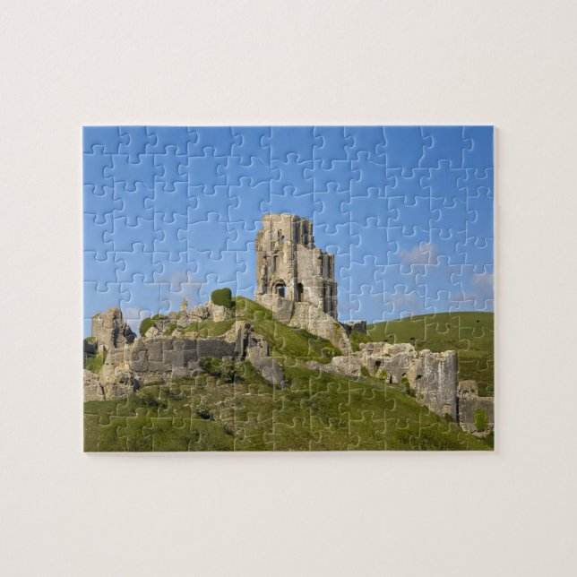 Corfe Castle, Corfe, Dorset, England Jigsaw Puzzle (Horizontal)