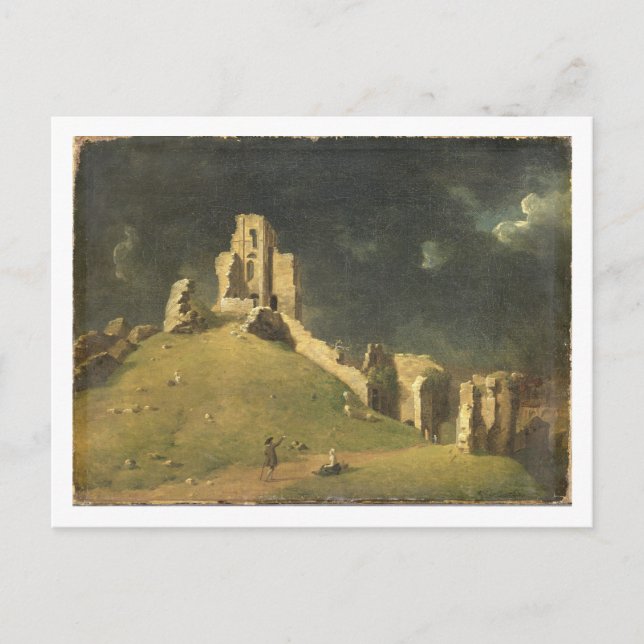 Corfe Castle, Dorset, 1764 (oil on canvas) Postcard (Front)